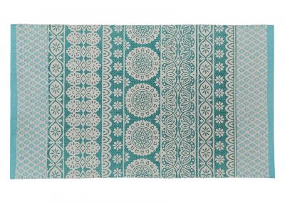 Floral Woven & Printed Rug