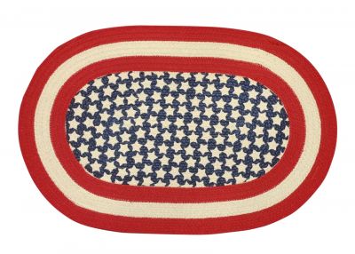 Americana Braided Printed Rug